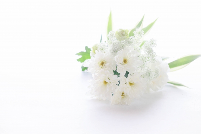 白い花のブーケ